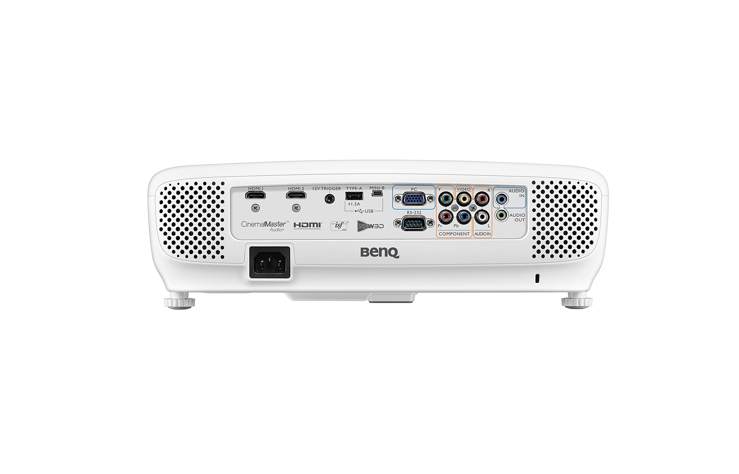 BenQ W1110s Proiettore DLP Home, Football Mode, Ruota Colori a 6 Segmenti, Bianco