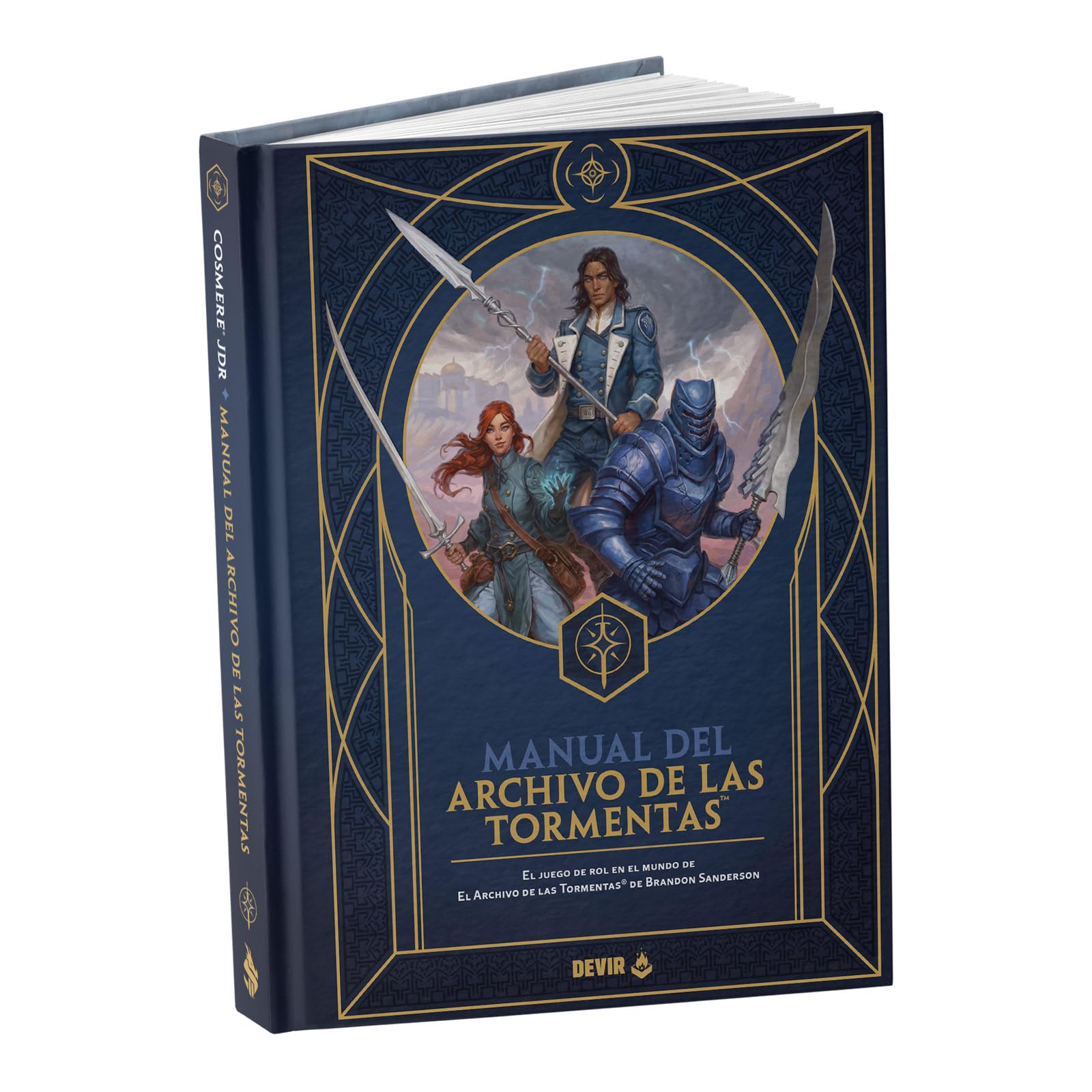 Devir - Manual de rol El Archivo de las Tormentas – Juego de rol del Cosmere de Brandon Sanderson, libro básico de reglas de fantasía épica (ARTOMANUALSP)