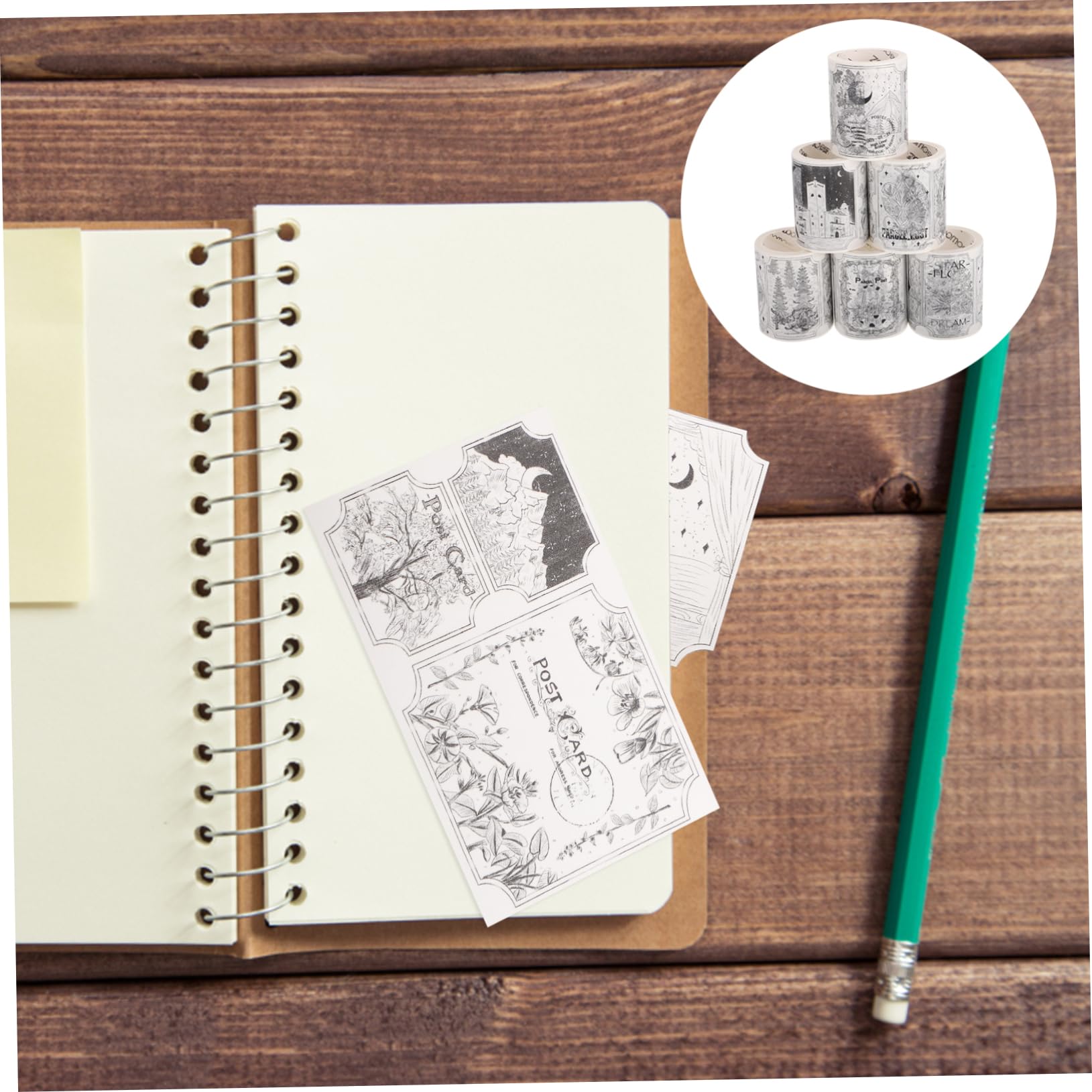 LALAFINA 18rollen Washi Tape Pflanzen Design Dekoratives Klebeband Für Scrapbooking Bastelprojekte Und Journaling Zufällige Stilvarianten