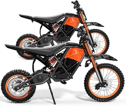 Electric Dirt Bike - EILLEO Spacewalk 3500W with 14"/12" Tires & Hydraulic Disk Brakes, 48V 22.5AH Battery up to 60 Miles, 37.5MPH Top Speed Off-Road E-Bike for Teens & Adults