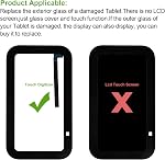 Neuf SwarKing Nouveau remplacement de numériseur d'écran tactile pour E-cho Show 5(3rd Gen) Smart Speaker avec kit d'outils de réparation gratuits.(Non LCD Affichage)