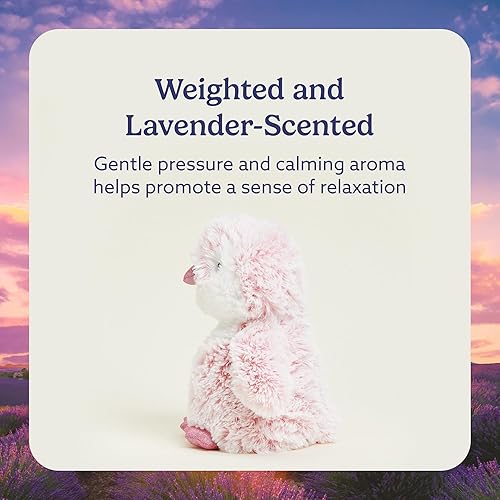 Miniatura 3 de Warmies Animal de peluche de pingüino rosa con peso calentable y refrigerable - Reconfortantes juguetes de aromaterapia de lavanda - Animales