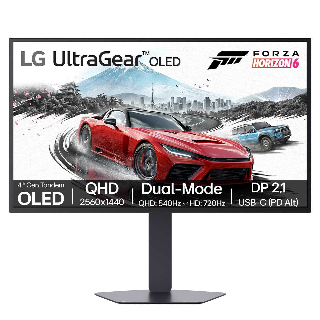 LG Ultragear 27Gx790b 27 Oled Dual Mode Full Hd 720Hz Qhd 540Hz 0.02Ms Gaming Monitor Black, Laptops Direct - 27GX790B-B.AEK