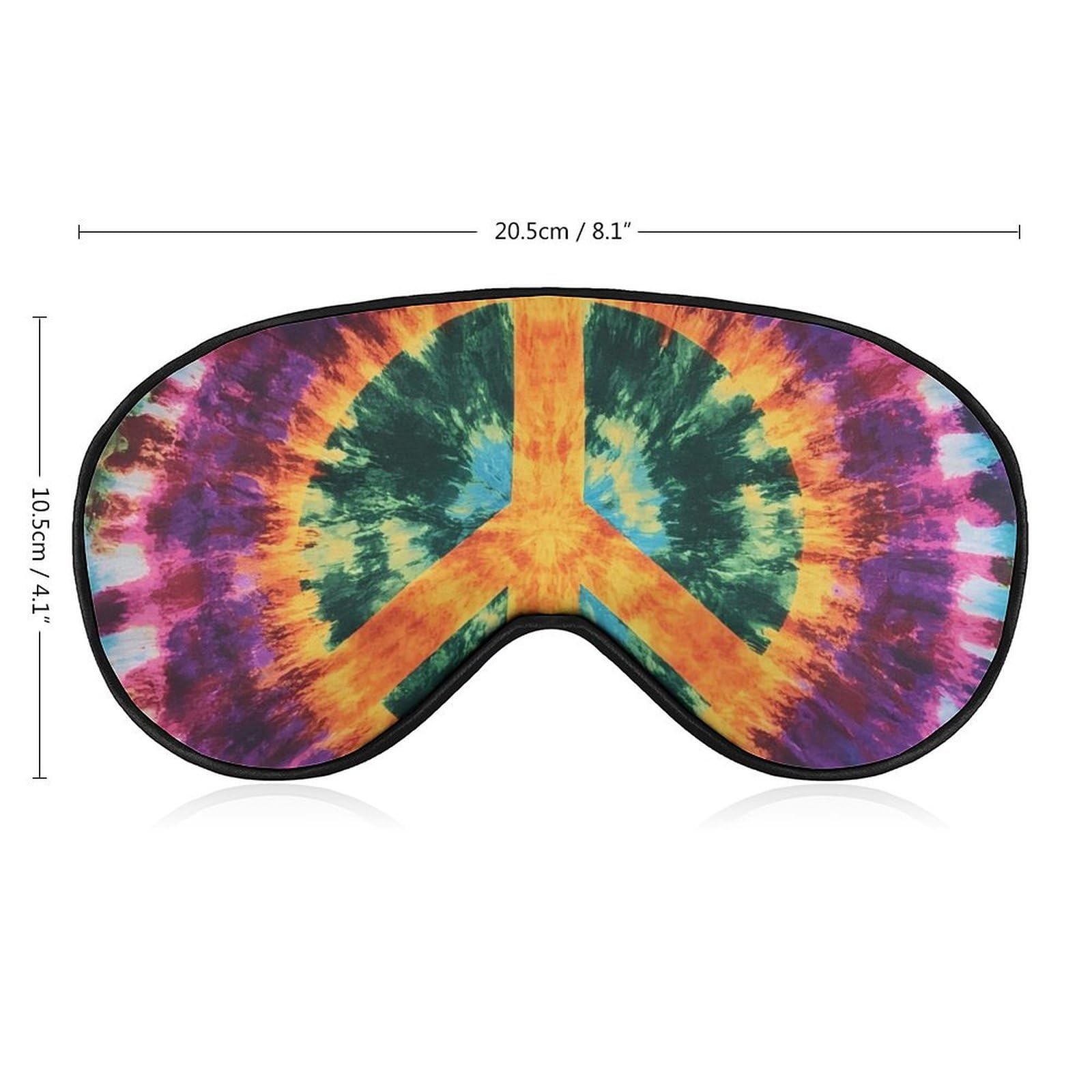 Peace Symbol Camouflage Gradient Sleep Mask Eye Shade Cover Adjustable Strap for Travel Lunch Break Women Men