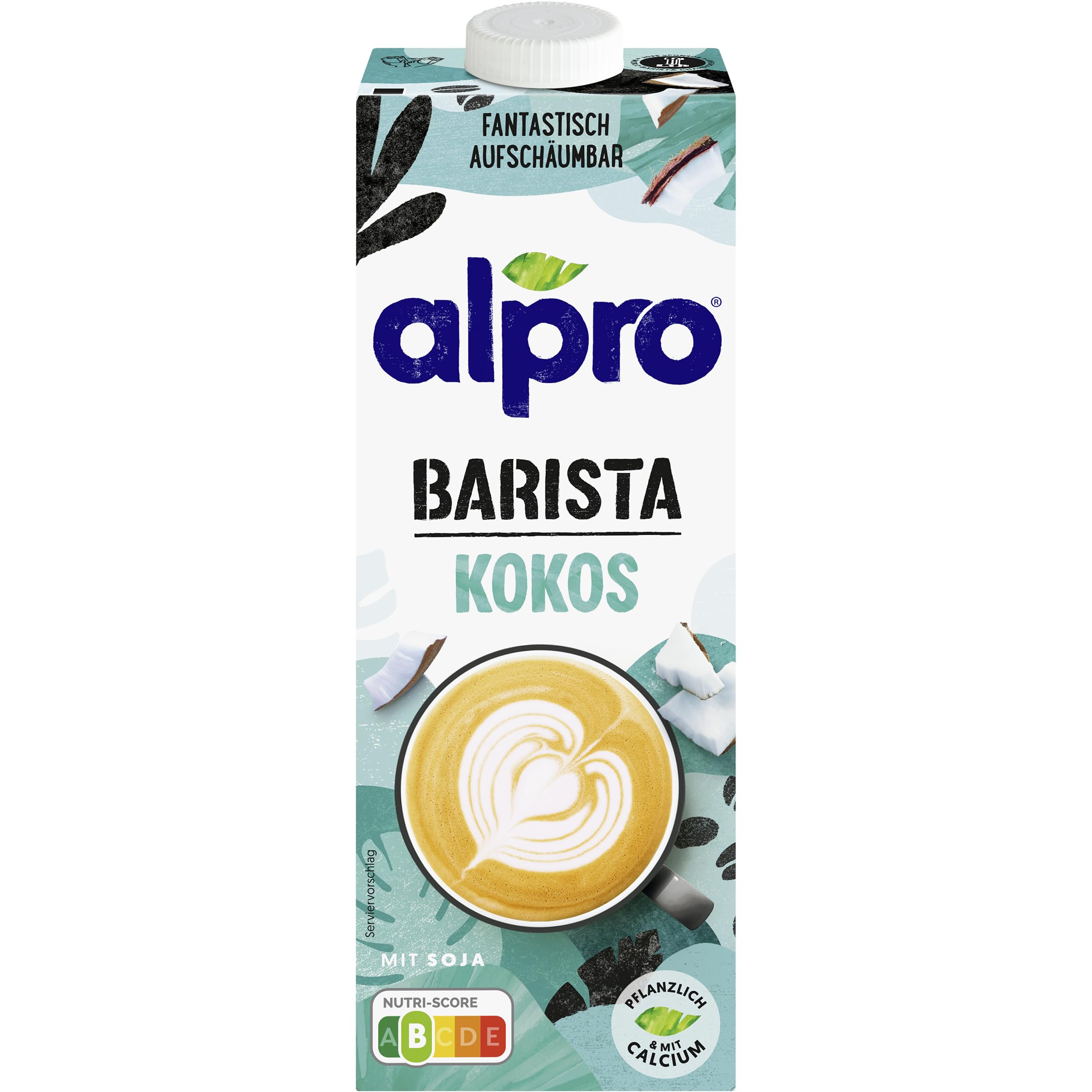 Alpro Kokosnussdrink Barista mit Soja, 1L