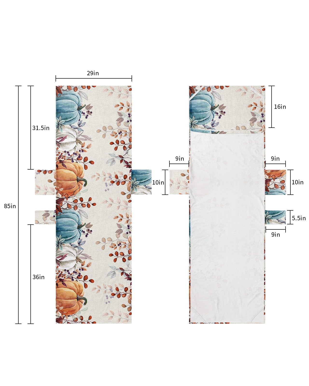 Chic Pumpkin, Beach Lounge Chair Towel Cover, Soft Chaise Lounge Towel with Side Pockets Patio Pool Chairs Cover for Beach/Pool Sunbathing 29x85 Eucalyptus Leaves Watercolor Botanical Plant