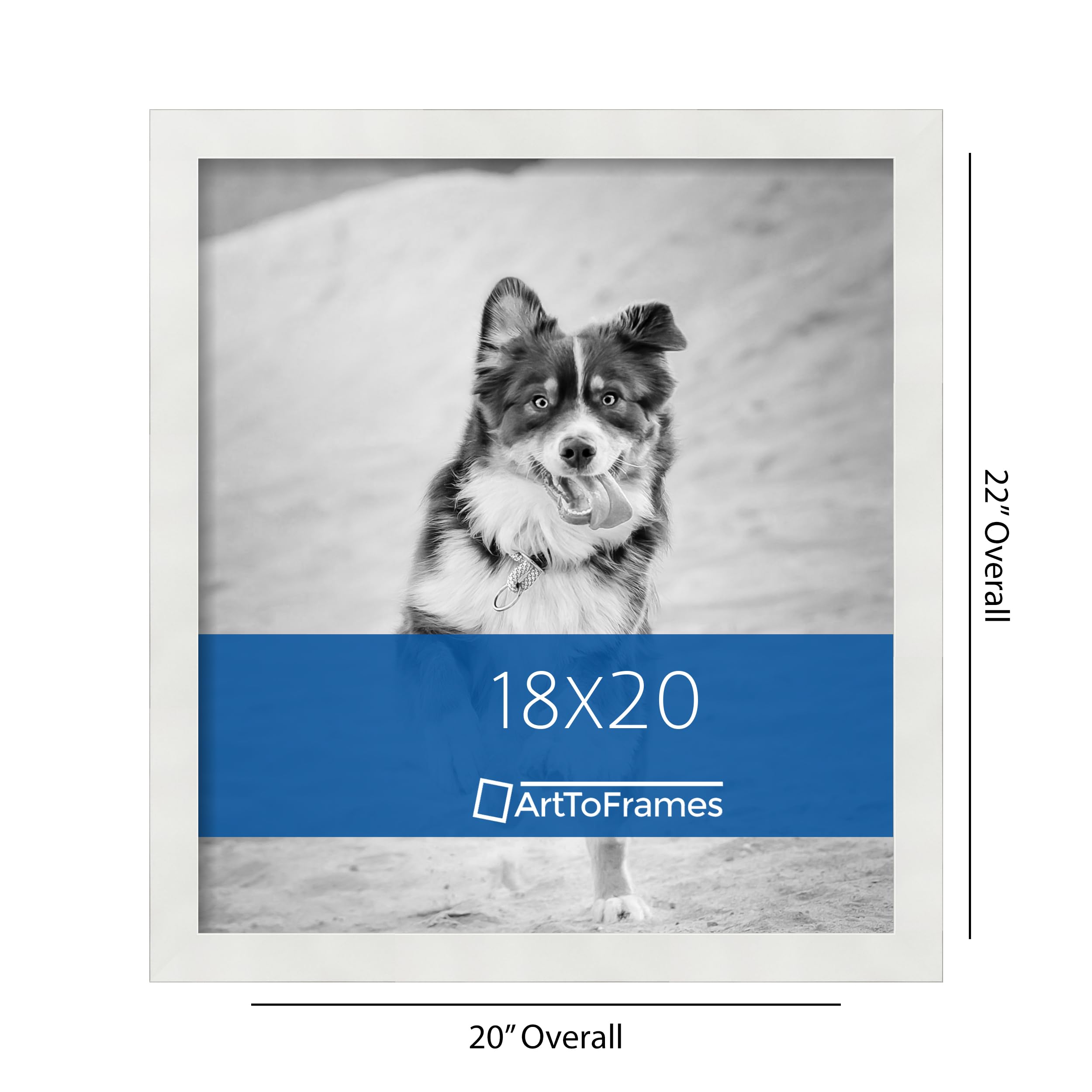 Amazon.com - ArtToFrames 18x20 Inch White Picture Frame, This 1.25