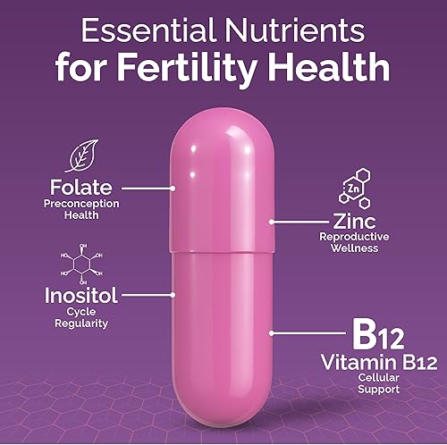Miniatura 2 de Conceive Plus Apoyo a la fertilidad para mujer - Fórmula de concepción, vitamina prenatal de fertilidad, 60 cápsulas, suministro para 30 días