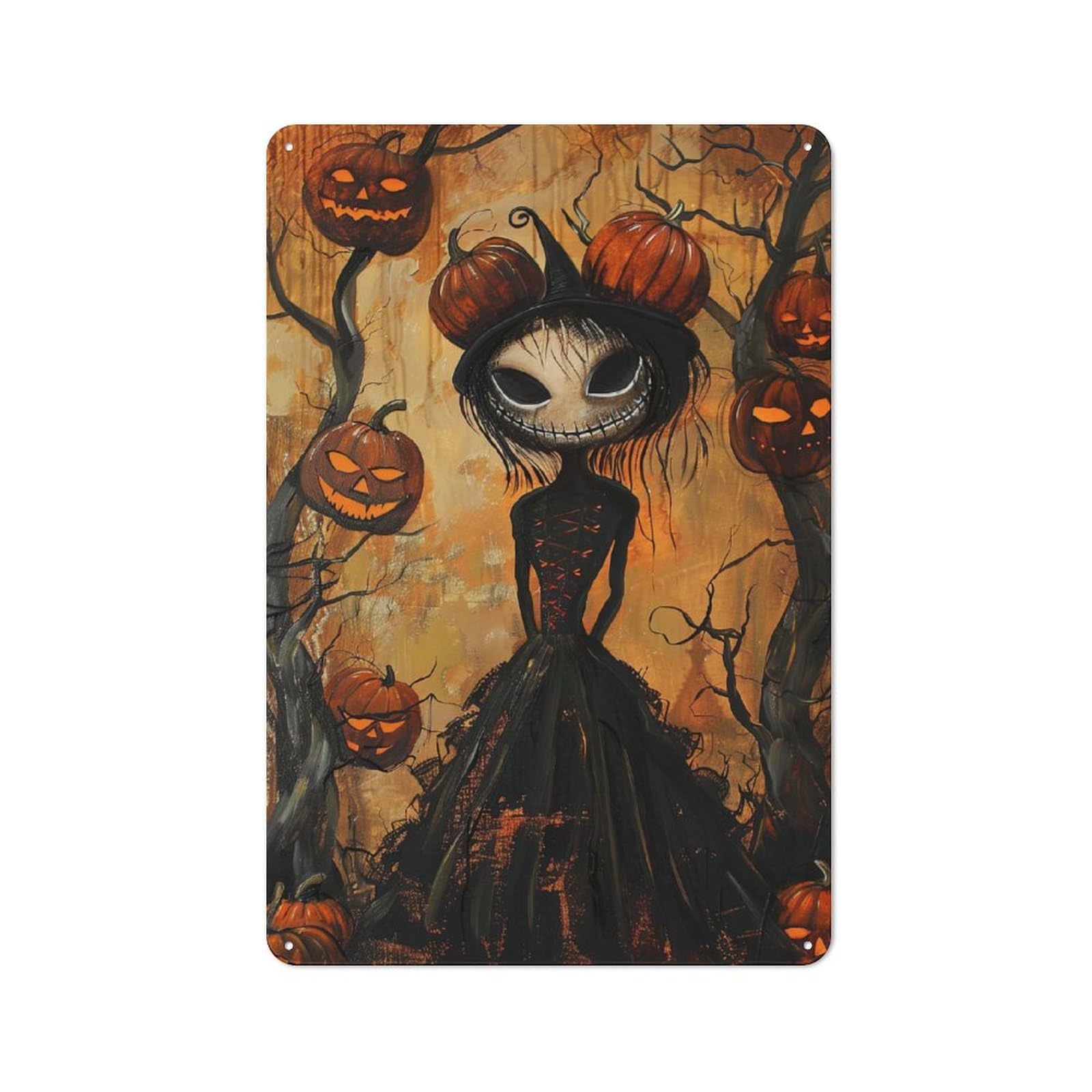 Junmoney Halloween Xv Printed Metal Sign 30X20cm For Café Or Restaurant, For Hospitality Interior Collectors