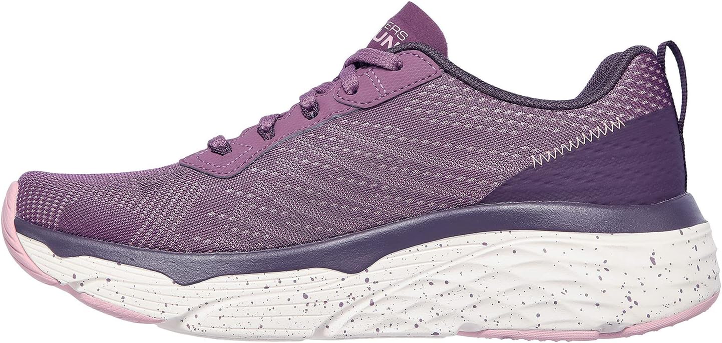 Skechers Women's Sneaker, Burgundy Textile Trim, 9