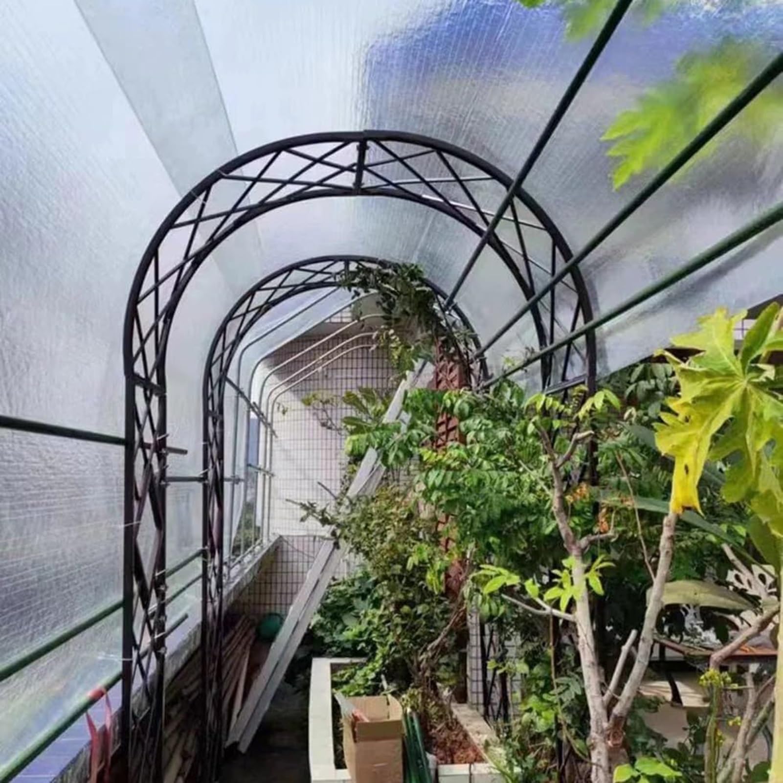 Paneles de fibra de vidrio de 0,8 mm, resistentes a la lluvia, para exteriores y jardines, material de policarbonato fácil de cortar, 0,8 x 6 m, tamaño ideal para soluciones de iluminación diurna
