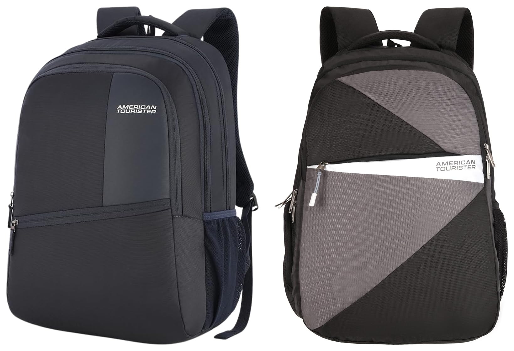 Spin 3 Compartment Laptop Backpack 28L Polyester Black-Medium Valex 28 Ltrs Large Laptop Backpack with Bottle Pocket and Front Organizer- Blue