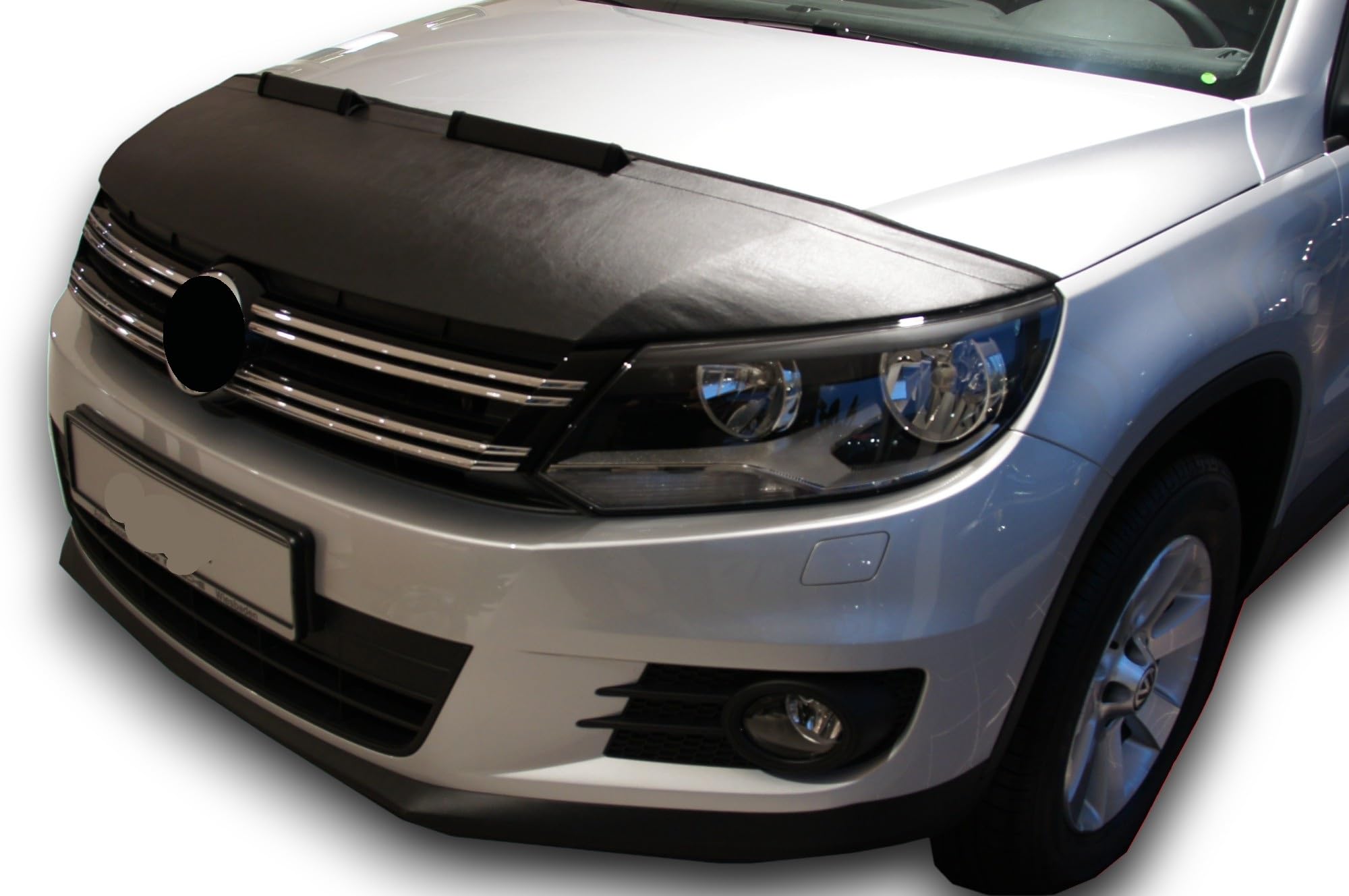 AB-00255 AUTO-BRA kompatibel mit VW Volkswagen Tiguan Bj. 2007-2016 Haubenbra Steinschlagschutz Tuning Bonnet Bra