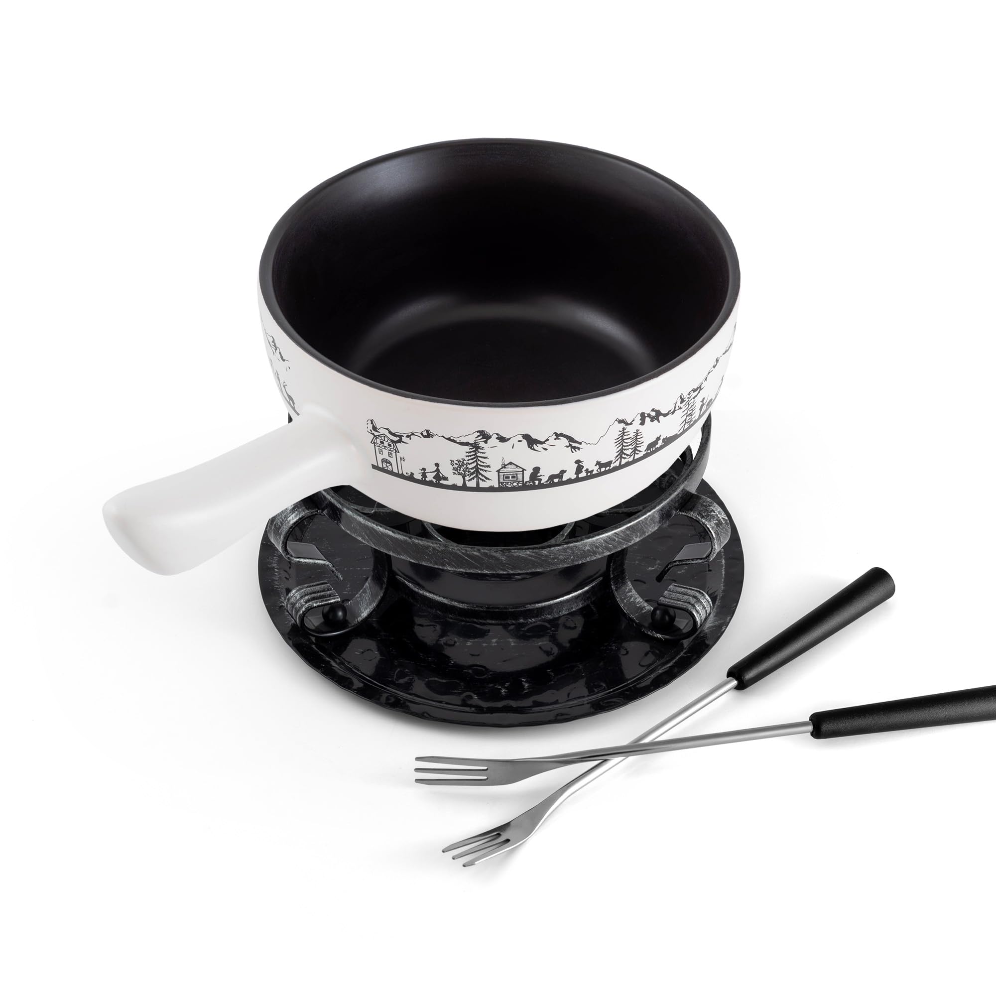 Swissmar Fondue set ceramic 9-delig F66885 Heidi