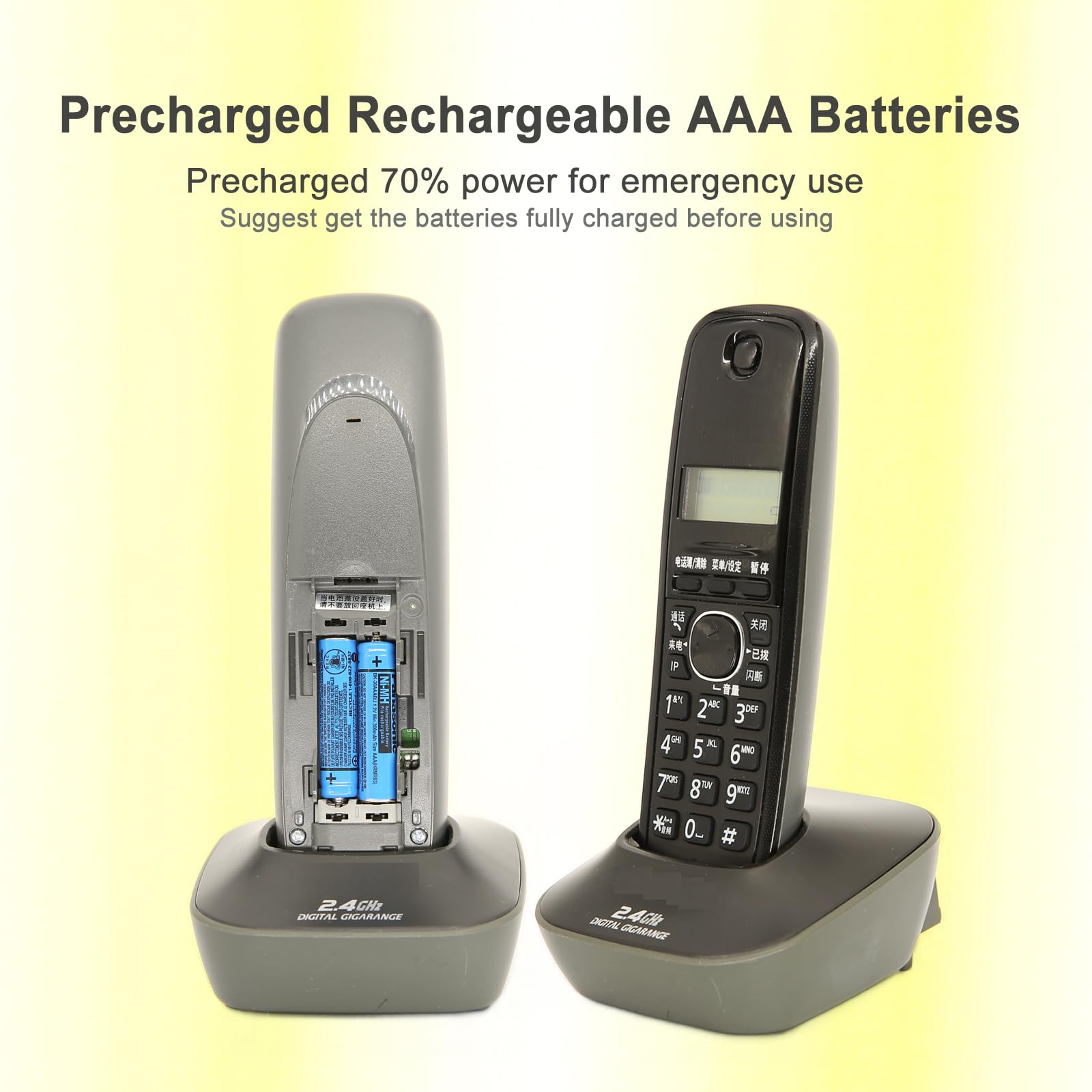 BK-30AAABU NI-MH - Batteria ricaricabile AAA da 1,2 V 300 mAh (4 pezzi) NiMH AAA per telefoni cordless Panasonic, telecomandi, elettronica