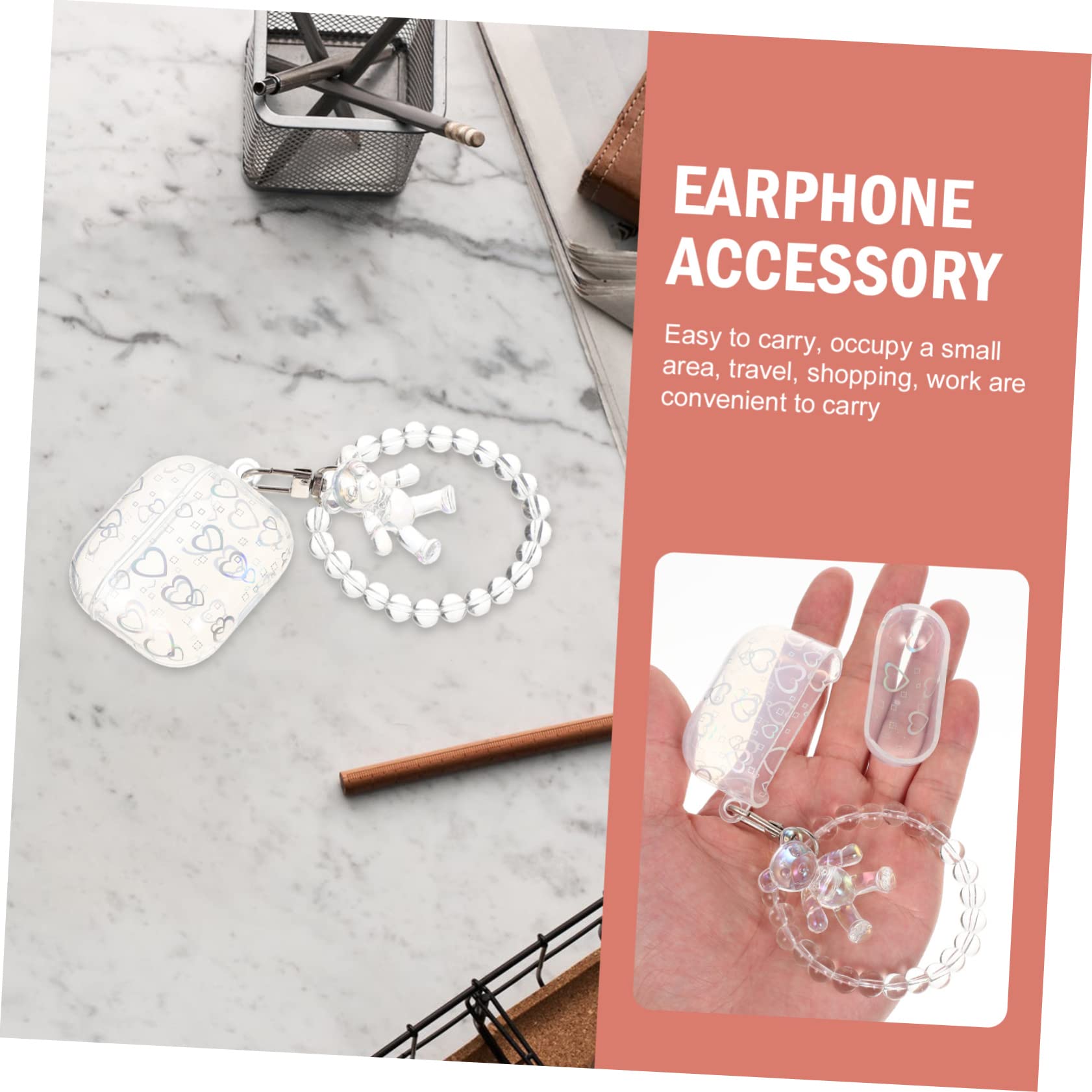 jojofuny 5piezas Funda Protectora para Auriculares Diseño Chic y Material TPU Premium Accesorio y Práctico para y