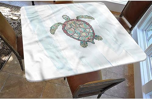 Miniatura 10 de Mantel cuadrado decorativo gris con bordes elásticos, estilo piel de animal, fauna de la selva, poliéster, para interiores y exteriores, para