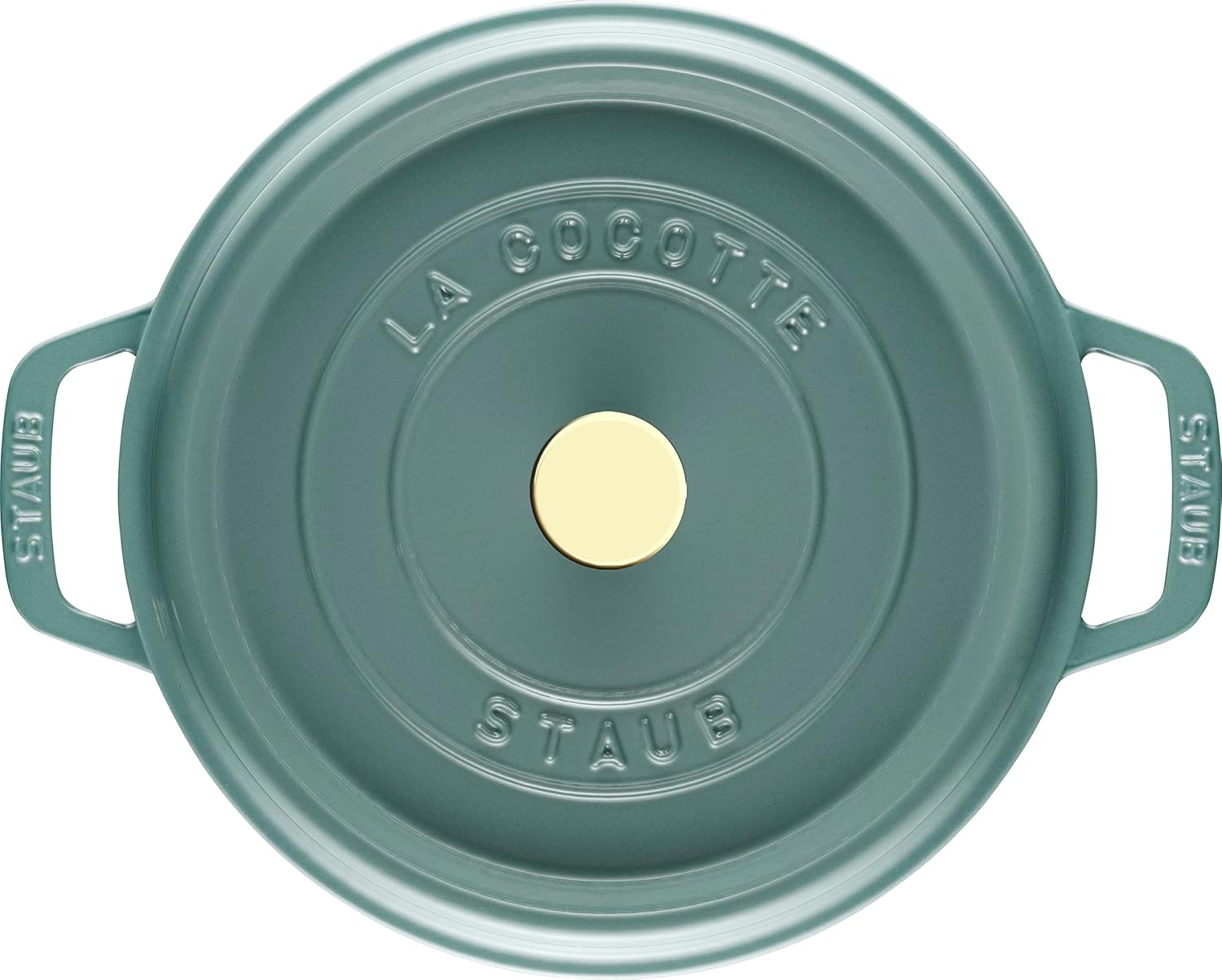 2.2 l cast iron round Cocotte, eucalyptus