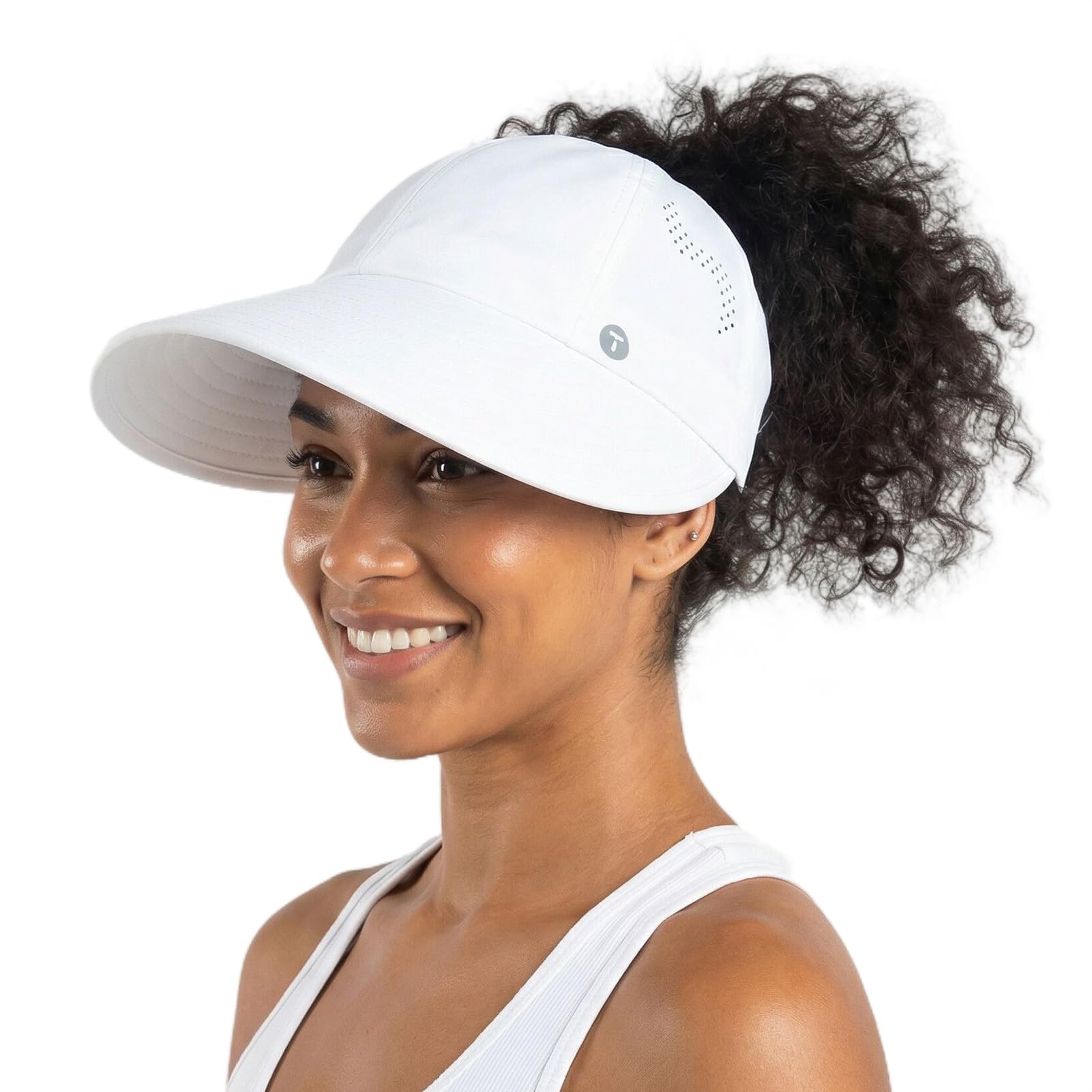 TOP-EX ChicPony™ Chapeau de soleil rafraîchissant pour femme UV 50 à large bord respirant et pliable pour la plage