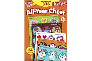 Trend Enterprises All Year Cheer Stinky Stickers Variety Pack: Engage Students with Delectable Aromas