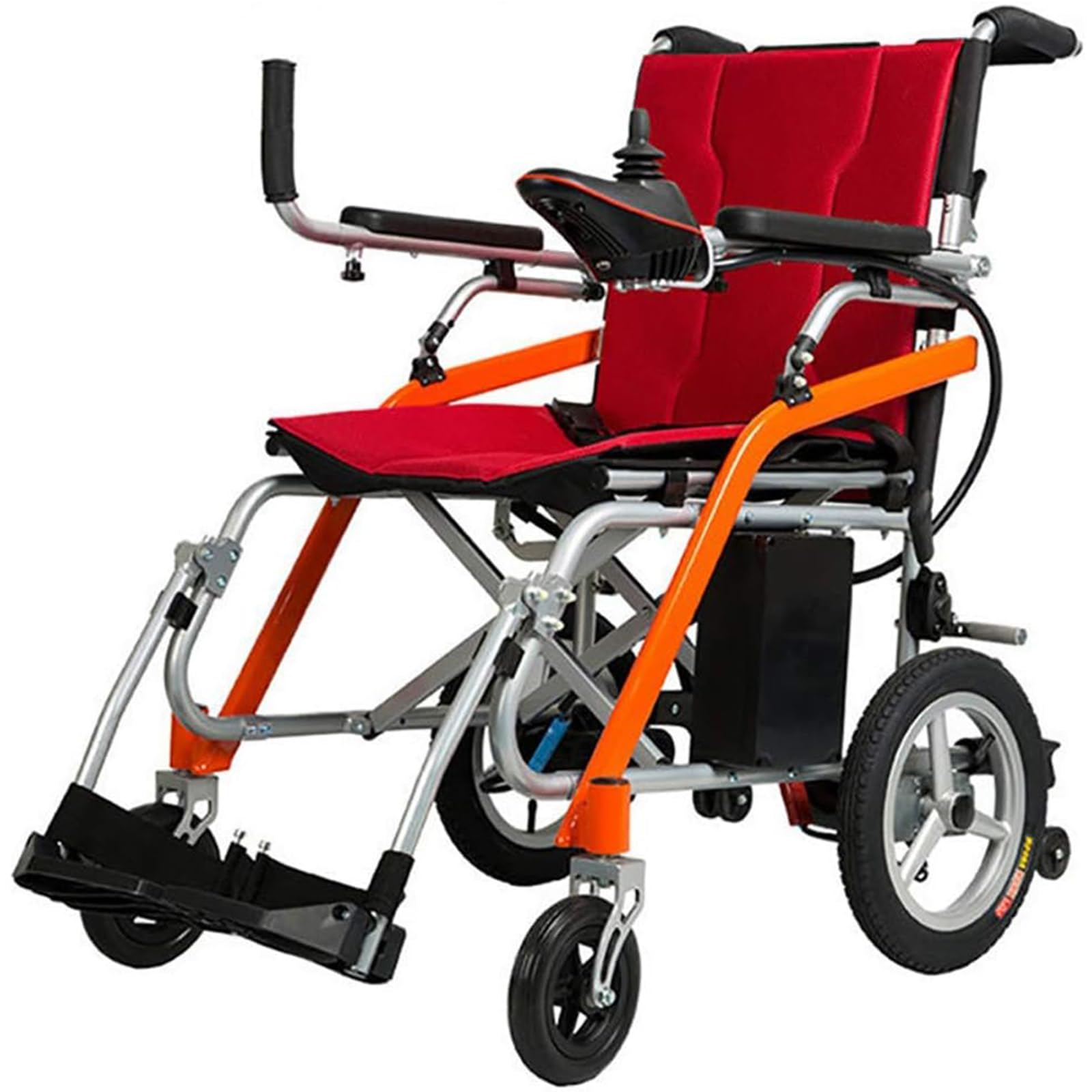 Sedia a rotelle elettrica Leggera e Confortevole, Sedia a rotelle elettrica Intelligente a Quattro Ruote per Anziani, A