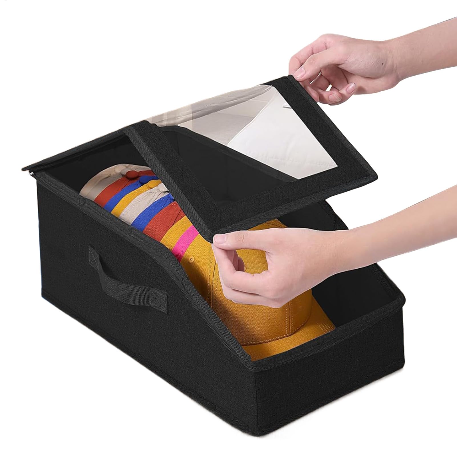 Organizador De Gorras Estuche Grande De 2 Piezas Antipolvo Con Gran | Soporte para Gorras de Béisbol Organizador de Armario Para Dormitorio Sala Estante Armario Ropa Juguete