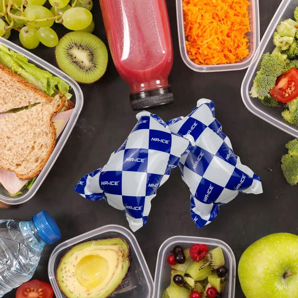 Reusable Dry Ice Packs for Shipping & Storage - Long Lasting Cold Packs for Lunch Box & Coolers - Ideal for Frozen Food & Drinks