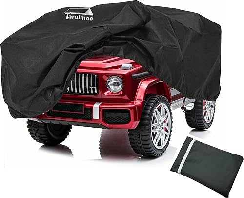 Taruimoo Funda para auto de juguete para niños, resistente al agua, para exteriores, funciona con baterías, con ruedas, ajuste universal (55