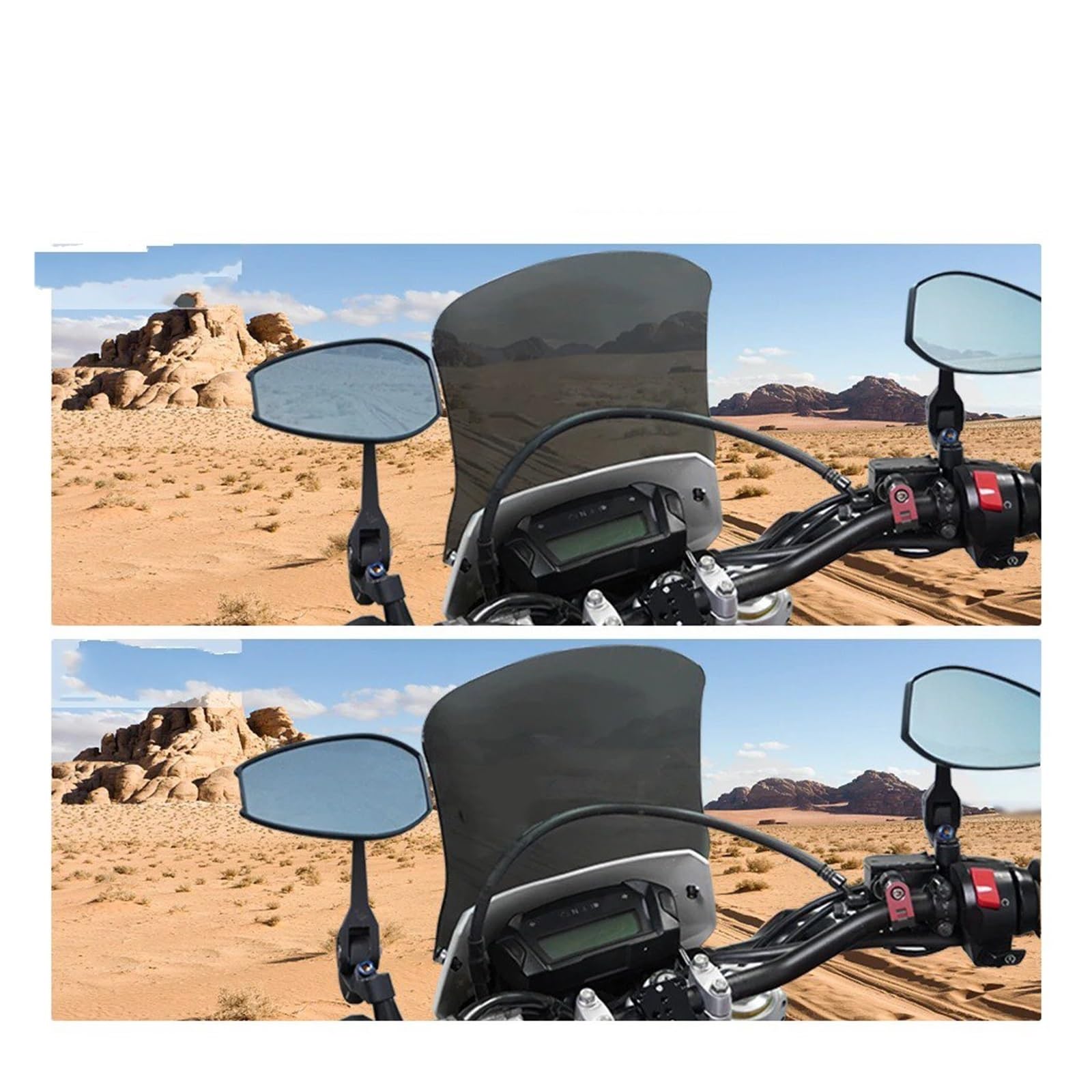 Bulle Haute Moto pour Moto DR650 DRZ400S DR-Z400SM CRF250L DR-Z250 WR450F Déflecteurs De Pare-Brise