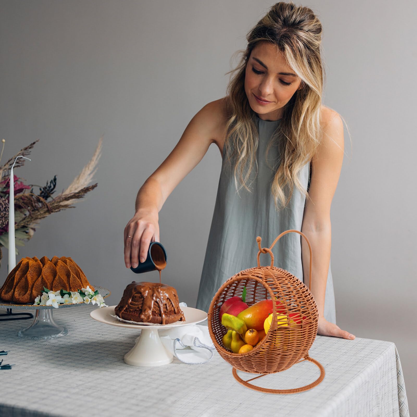 Portafrutta Secco Cestino Per Frutta Contenitore Per Snack Contenitore Per Cucina Elegante Moderno Facile Da Mantenere