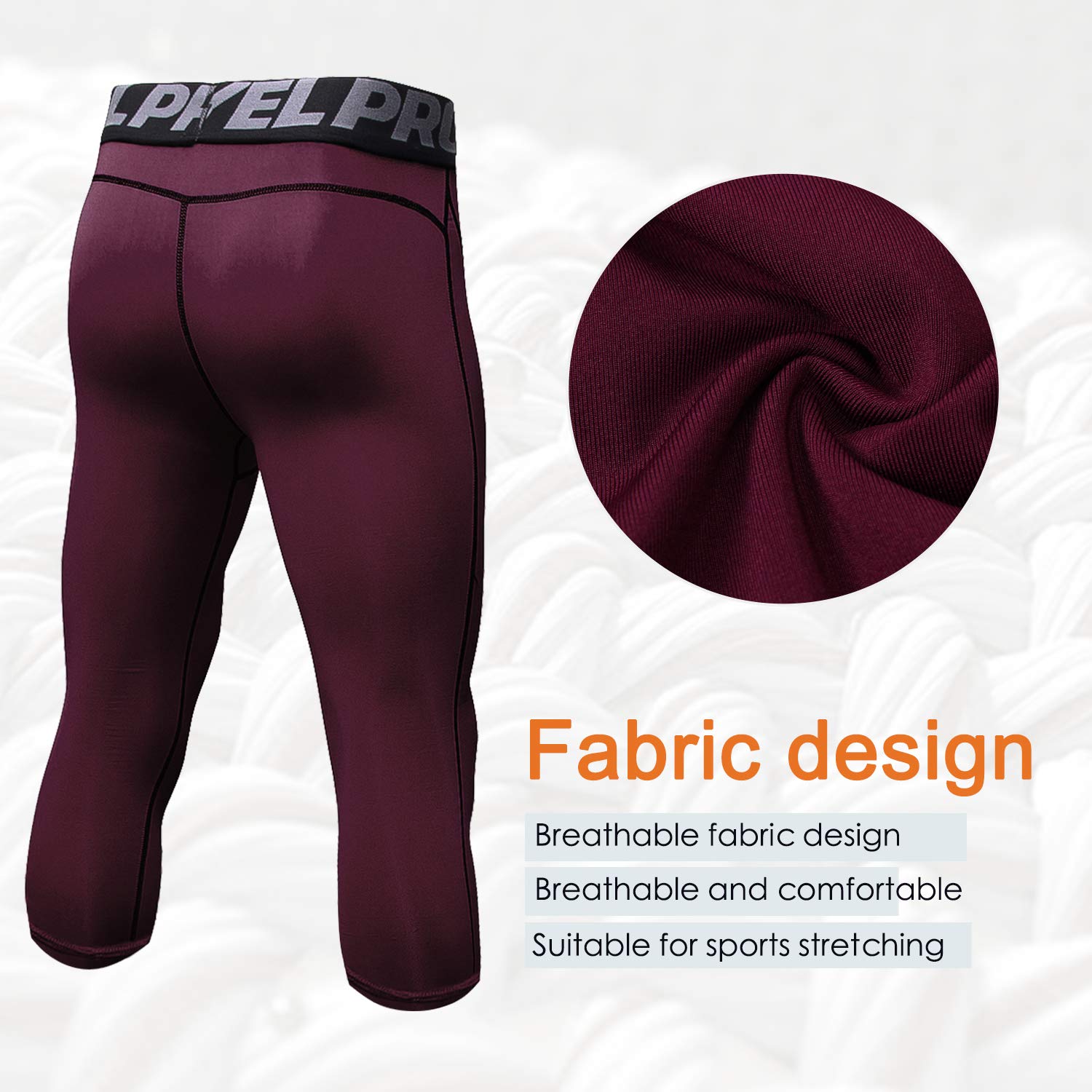 SANANG Pantalon De Compression AthléTique pour Hommes, Collant De Course Cool Dry Base Layer Running Leggings