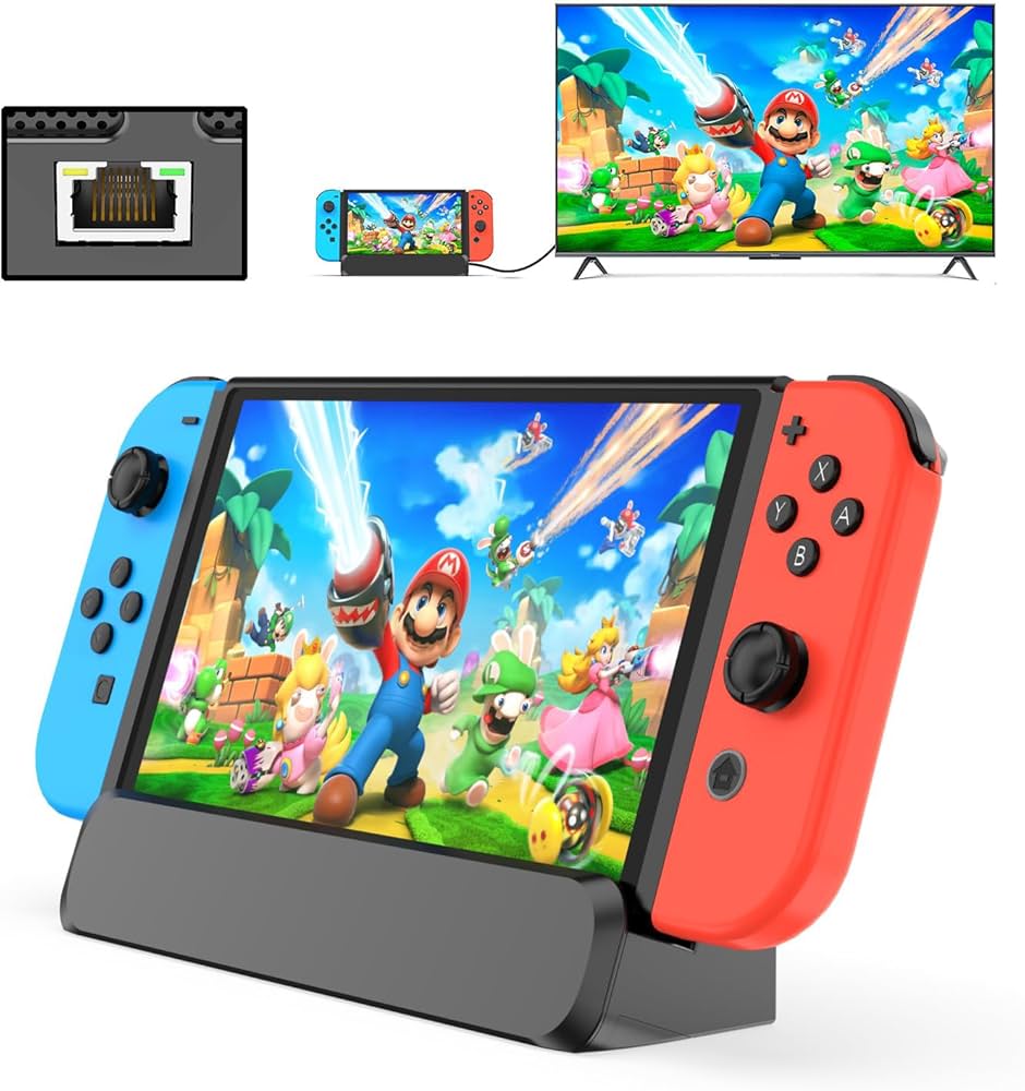 Amazon.com: 6 in 1 Dock Station for Nintendo Switch OLED TV