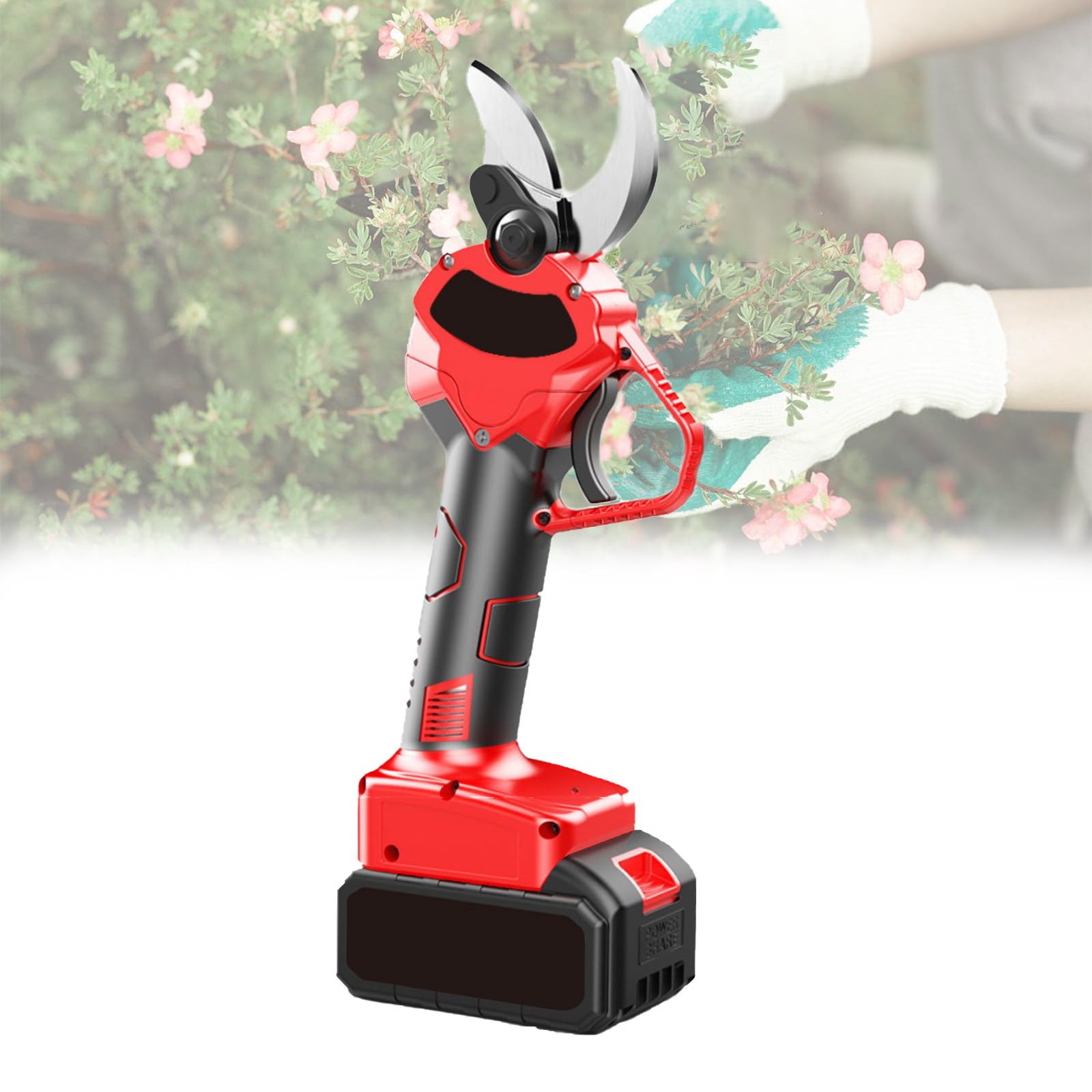 Cesoie Elettriche Professionali Per Potatura A Batteria, Tagliacapelli Per Rami Di Alberi E Fiori, Forbici Elettriche Con Lame Di Ricambio, Alimentate A Batteria Al Litio Ricaricabile,30mm(1.2in)