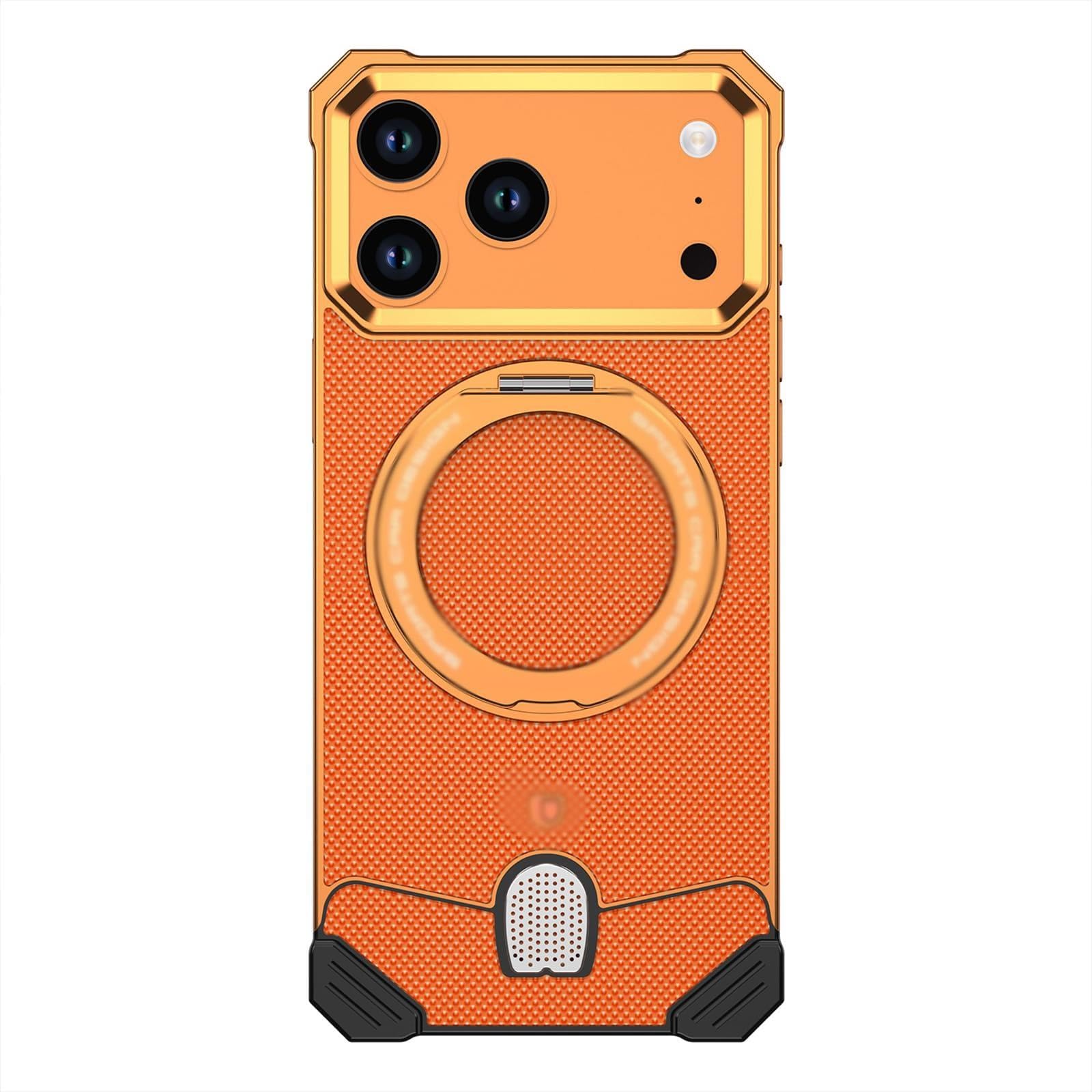 Genérico Funda magnética for iPhone 17 Pro MAX/Pro Metal Cuero