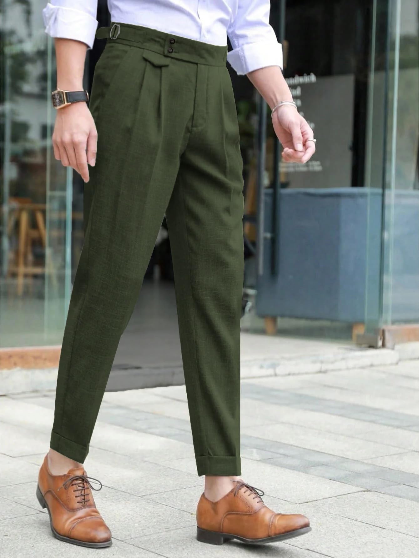 Lymio Pantaloni per gli uomini || Casual Pantaloni Uomo || Stile solido Pant || Patten elegante con pantaloni (TR-46-50)