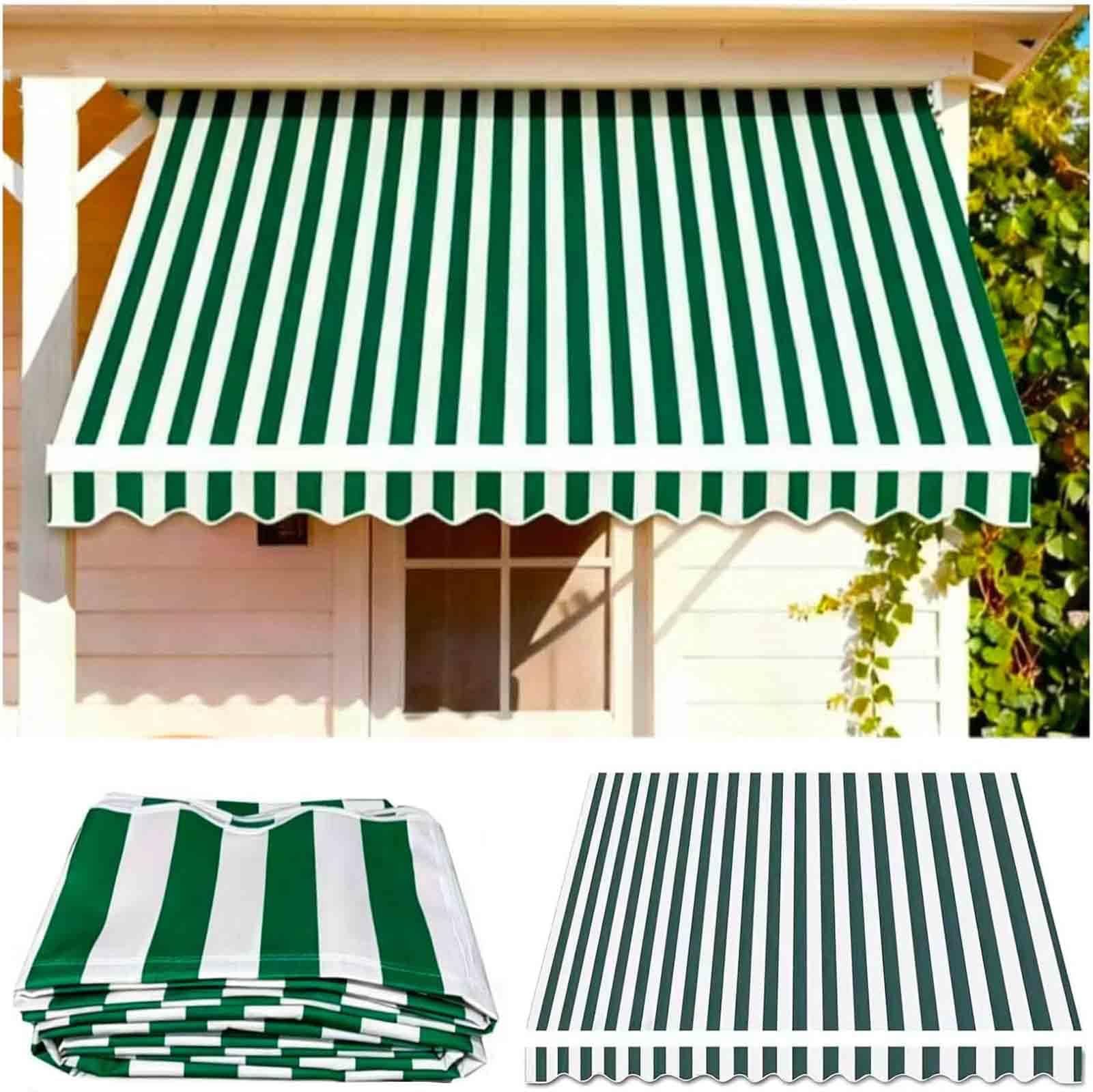 Tissu de rechange pour auvent – Tissu Oxford imperméable – Protection UV durable pour terrasse et terrasse (tissu uniquement)