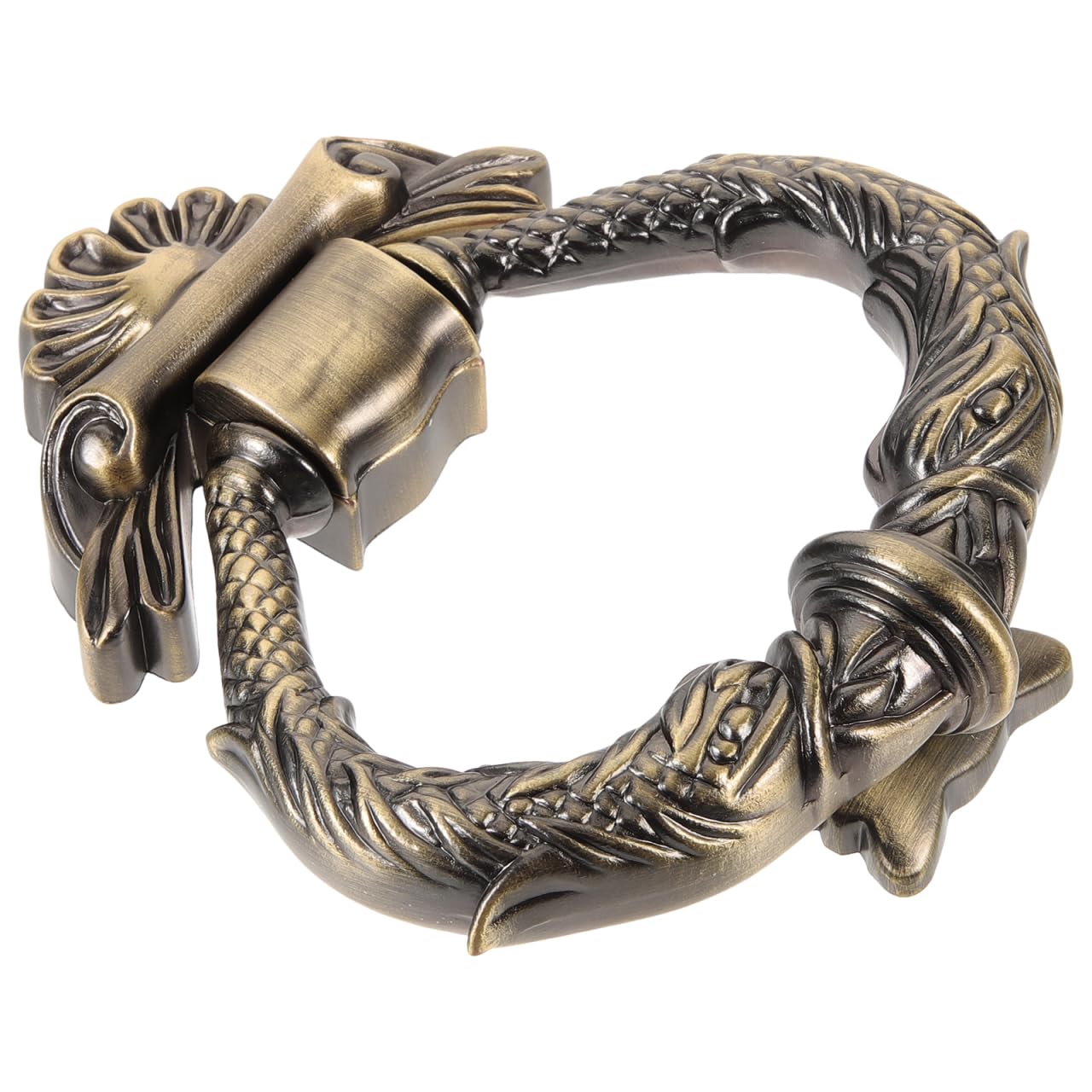 Gadpiparty Aldaba De Puerta Vintage De Aleación De Zinc Para Puerta De Entrada Metalica Exterior Aldaba Decorativa Resistente 4.72X4.13 Pulgadas