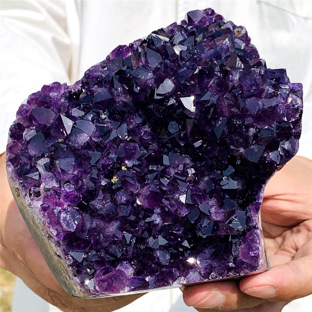 1 Pieza de 100-150 g de geoda de Amatista, Cristal Morado, Cuarzo, racimo, Huevo de Trueno de ensueño Cristal Natural en Bruto