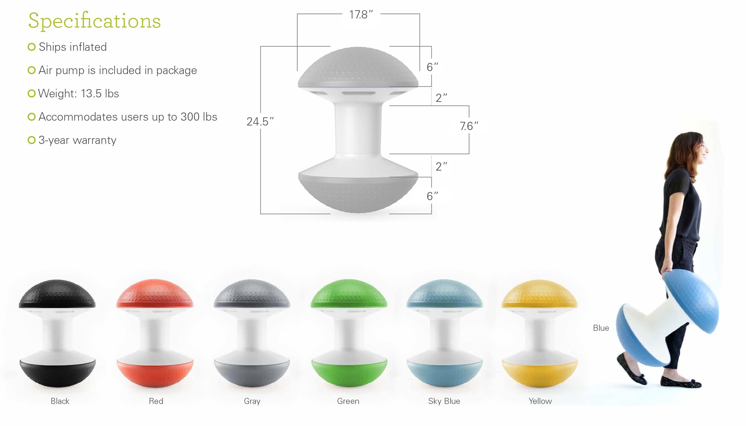 Humanscale Ballo - Multipurpose Office Stool