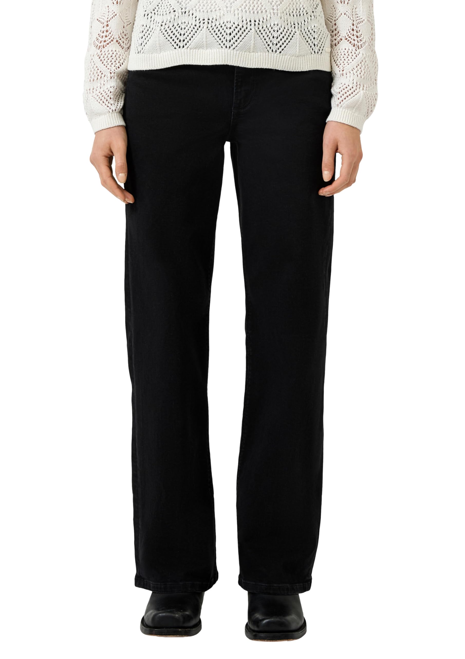 QS Jeans Catie/Slim Fit/Mid Rise/Wide Leg/Superstretch