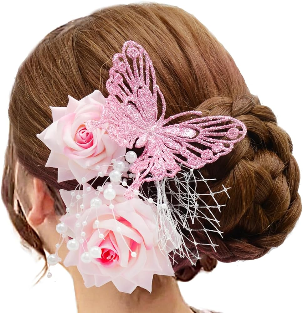 Amazon.co.jp: 和風 髪飾り 浴衣 卒業式 成人式 和装 結婚式 七五三