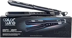 Prancha Chapinha Lumina Touch Color Wind Graphite Sky Com Nano Titanium Cabeleireiro Profissional Temperatura De 80 A 250ºC 480ºF
