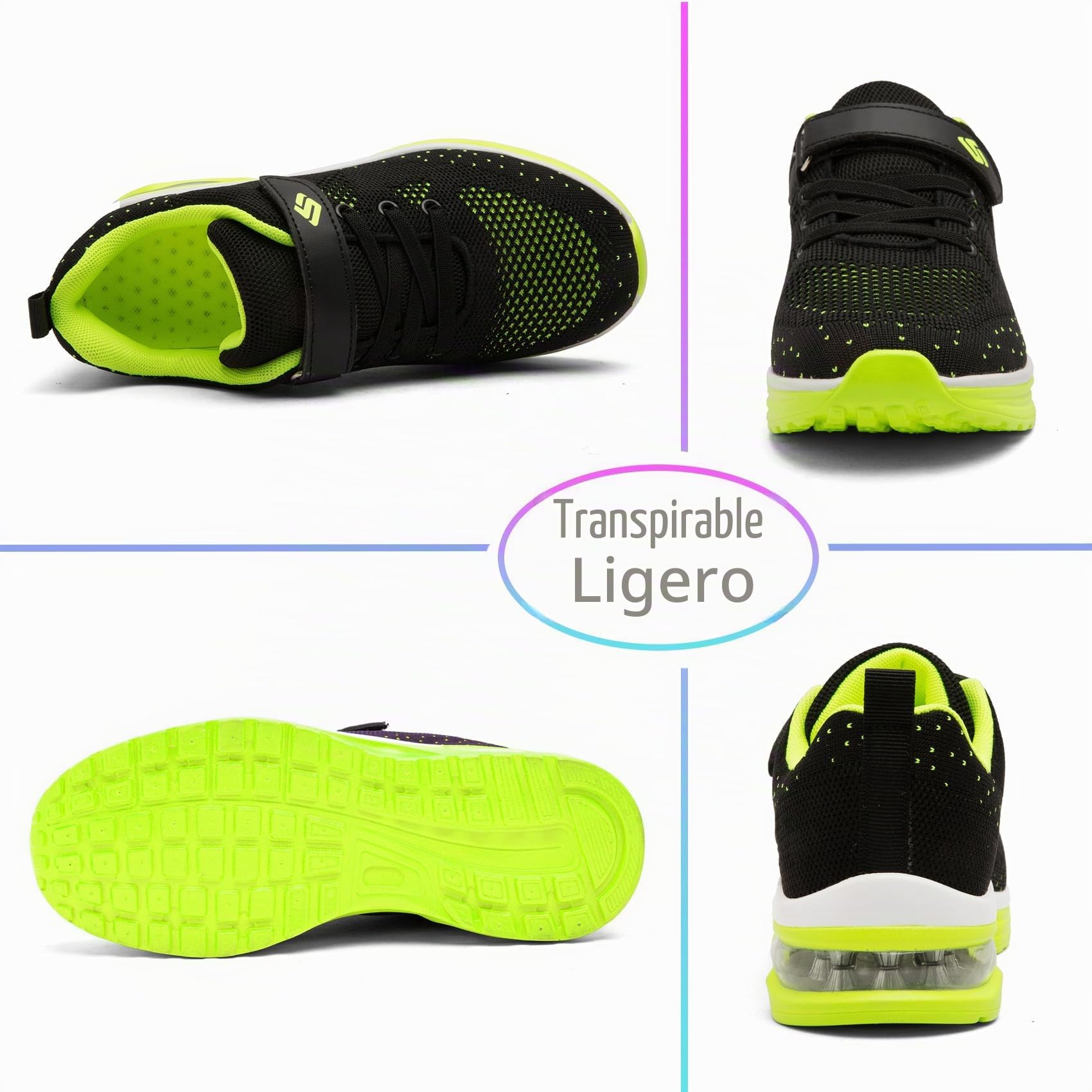 Zapatillas Casual para Niño Moda Zapatillas Deportivas Outdoor Atléticos Calzados de Running Zapatos de Tenis Transpirables Sneakers