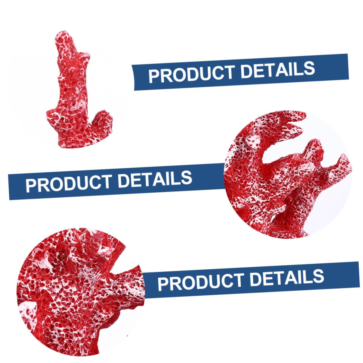 HANABASS Artificial Coral Ornament Style Desktop Decor for Fish Tanks and Home Resin Coral Decoration for Office Bedroom and Living