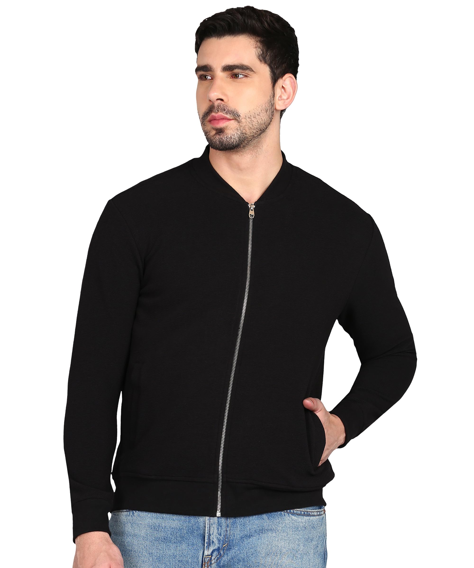 Men's Cotton Blend Regular Jacket-image-45