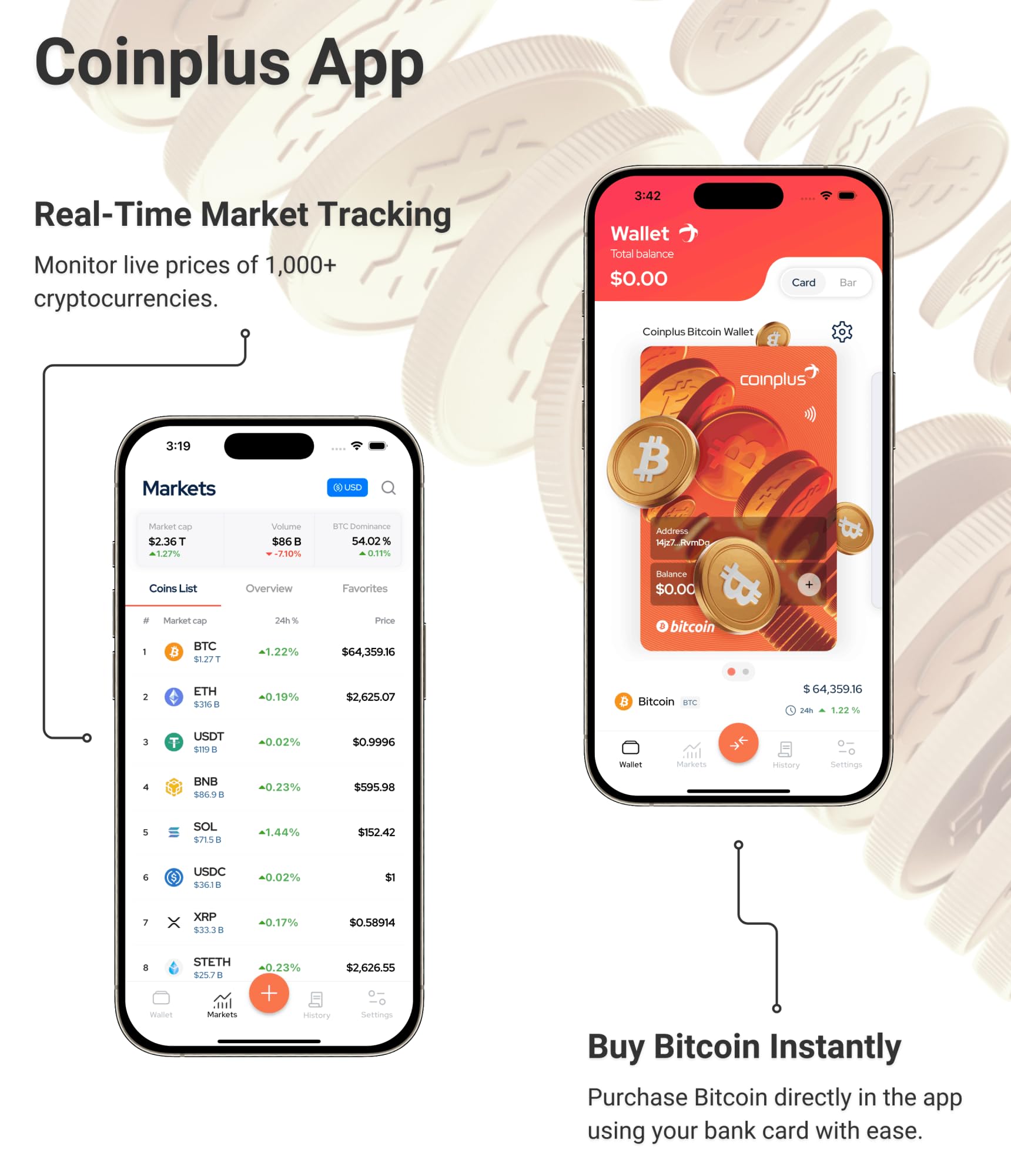 Amazon.com: Coinplus Crypto Card - Easiest Crypto Card Wallet - Cold Bitcoin  Storage (Pack of 2 Black and Orange) : Electronics