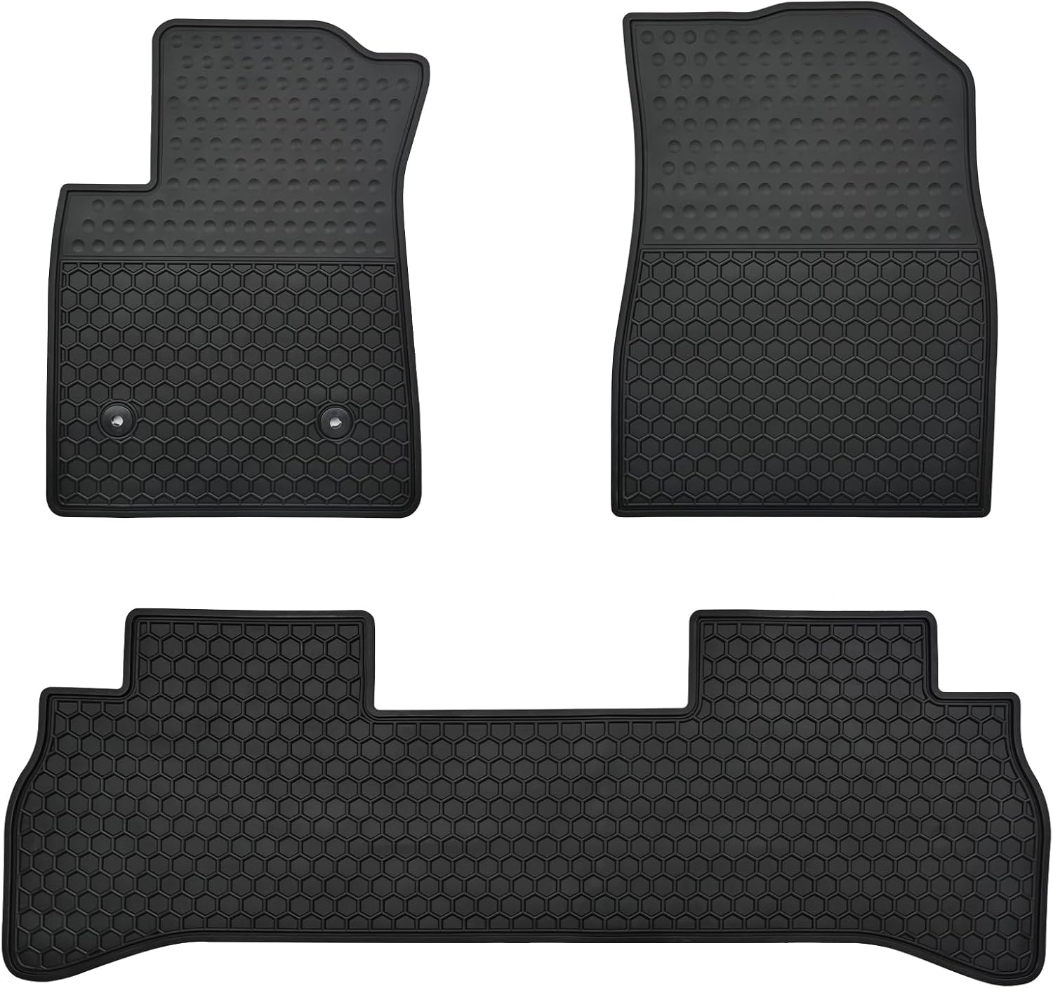Car Floor Mats Custom Fit for Chevy Trailblazer FWD Only 2021-2025 Black Chevrolet Rubber Auto Liner Mats All Weather Protection Odorless