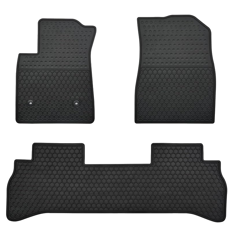 Tapete automotivo de borracha para Chevrolet Trailblazer FWD 2021–2026, preto, Matericuo
