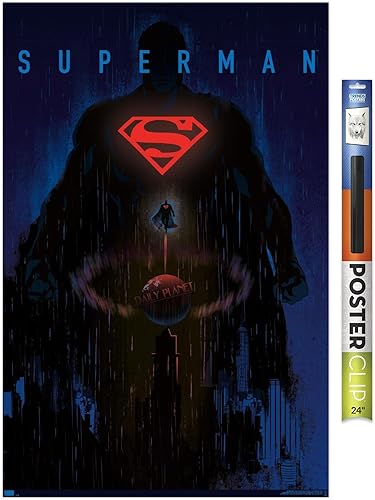 Miniatura 41 de Trends International DC Comics: Dark Artistic - Póster de pared de Superman, 34 pulgadas de largo x 22.4 W, versión premium sin marco