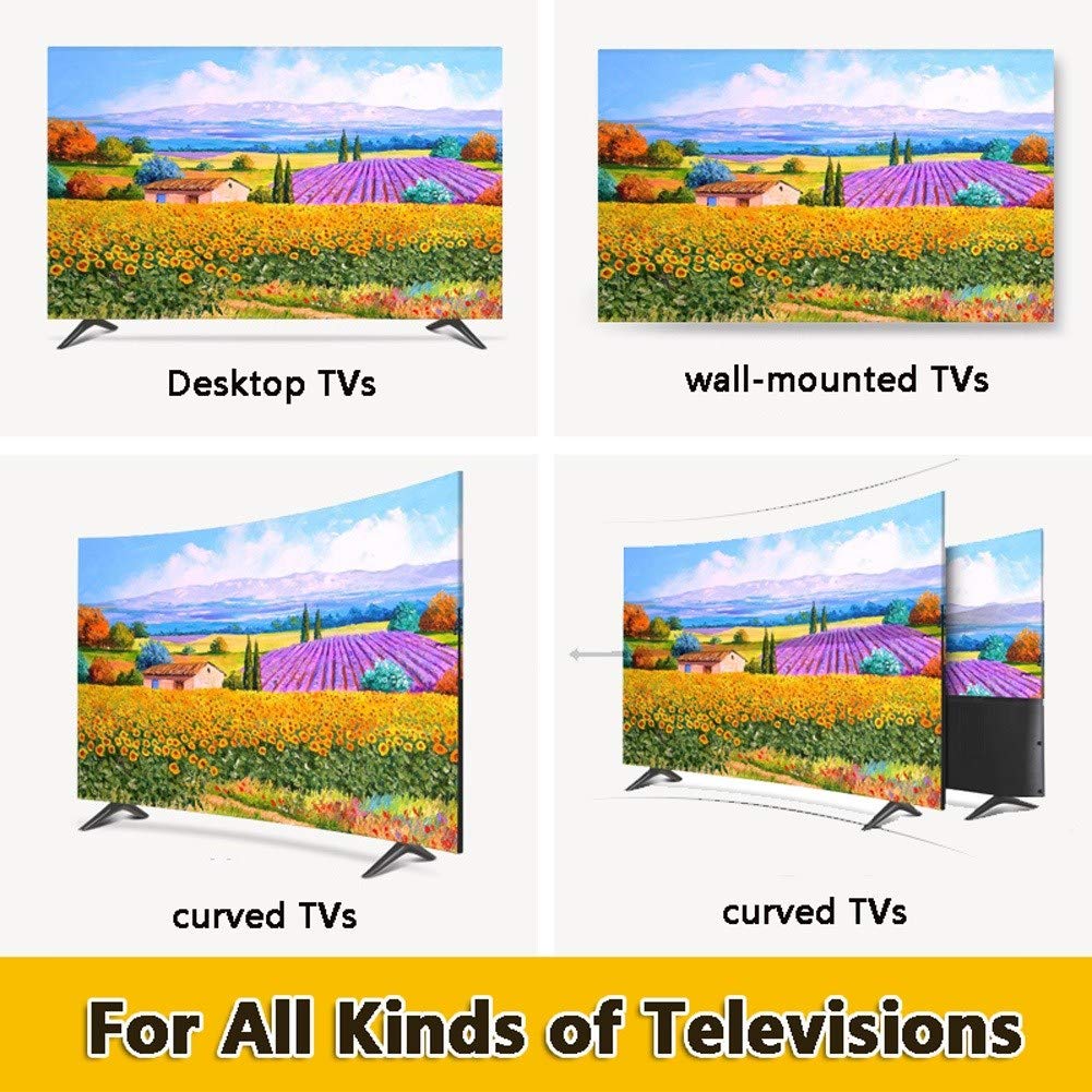 Copertura TV Antipolvere 22-80 Pollici - Tessuto Poliestere Con Motivo Dipinto Per Interni